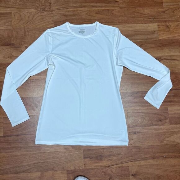 Climate Right by Cuddl Duds Womens White 2 Piece Base Layer Pajamas Set Medium - Picture 7 of 15